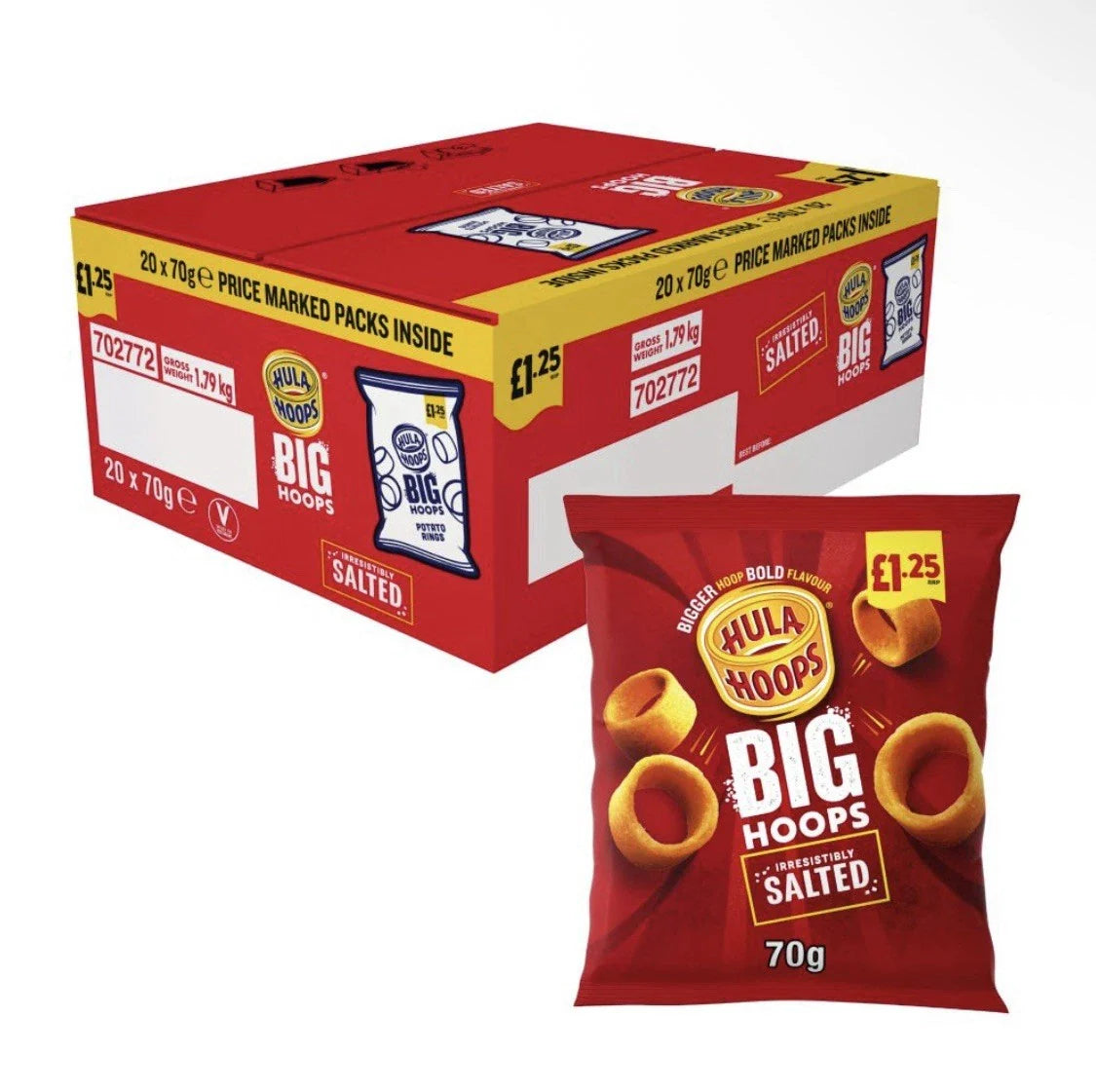 Hula Hoops Big Hoops Original 20x70g