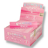 Elements PINK slim King Size 50's Ultra thin papers [30]