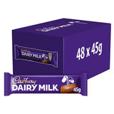Cadbury Dairy Milk standard bars (48 x 45g)