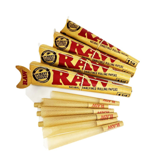 RAW Classic 1¼ Size 6 Pack Cones - 32 Pack Per Box