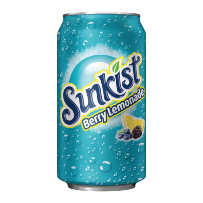 Sunkist Berry Lemonade Soda 12oz can 355ml