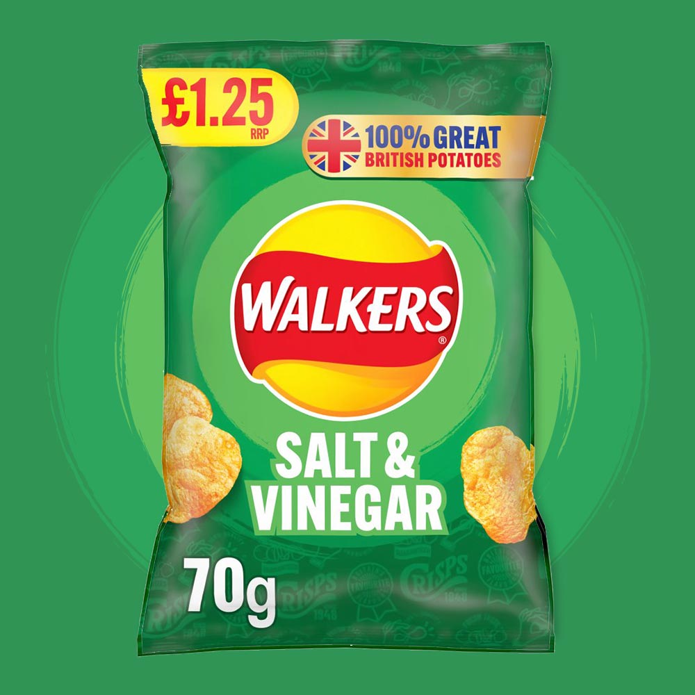 Walkers Salt & Vinegar [18x70g]